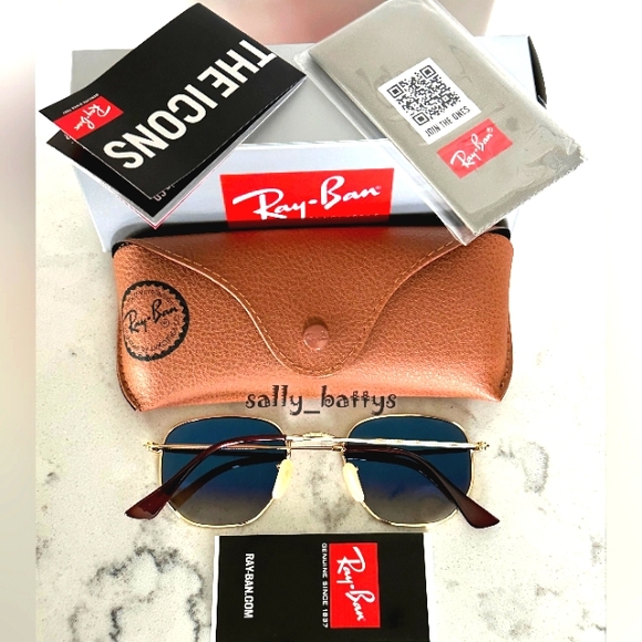 Ray-Ban (Store Display) Hexagonal Gradient Brown RB3548 - Picture 8 of 17